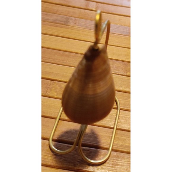 Brown Fig Cone Conus Figulinus Seashell Hanging Display Nautical Decor 3.5x3x1.5 - Picture 8 of 13